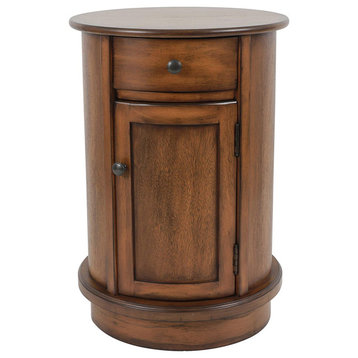 Beautifully Crafted Side Table, Vintage Cherry Finish, Honeynut Brown
