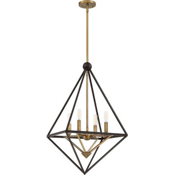 Quoizel Lighting - Louvre Chandelier 4 Light Steel - 29.5 Inches high