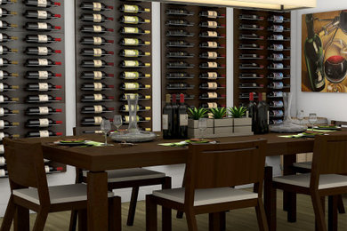 Wine cellar - modern wine cellar idea in Austin