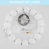 White LED Acrylic Dimmable Cylinder Chandelie
