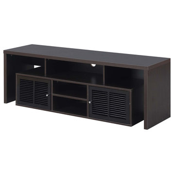 Lexington 60 Inch Tv Stand With Storage Cabinets And Shelves