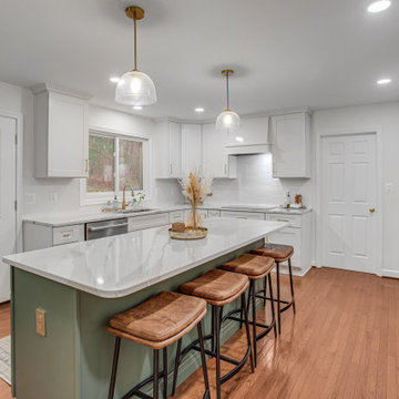Transitional Two Finish Kitchen Remodel Woodbridge, VA | Reico