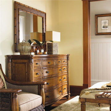 Island Estate Barbados Triple Dresser & Palm Grove Mirror