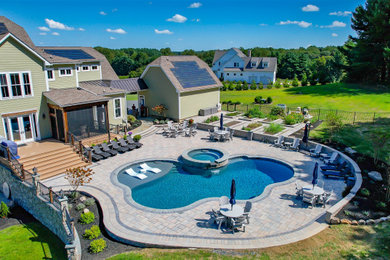 Pool with Spa, Pavers & Fire Pit