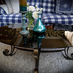 Custom Glass Top Table - Products