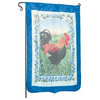 Flag Blue Nylon Rooster 29" X 43" No Pole |