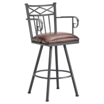Alexander Extra Tall Swivel Stool With Arms