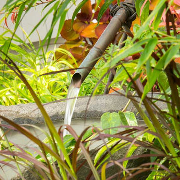 East meets West, a classic bungalow is nestled in a Japanese infused garden