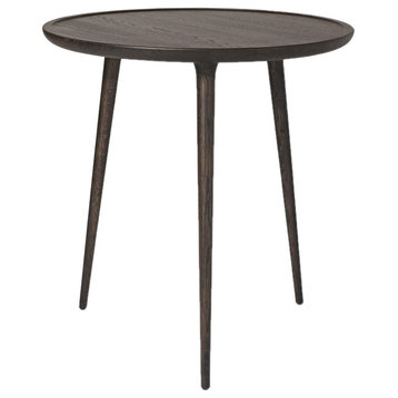 Mater Accent Mid Century Modern Cafe Table Gray Wood