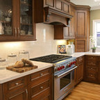 Large Island with sink and dishwasher - Traditional - Kitchen ...