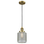 Innovations Lighting - 1-Light Dimmable LED Stanton 6" Mini Pendant, Brushed Brass - One of our largest and original collections, the Franklin Restoration is made up of a vast selection of heavy metal finishes and a large array of metal and glass shades that bring a touch of industrial into your home.