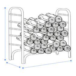 Firewood Covers 48" W X 24" D X 44" H (Green) - Firewood Racks