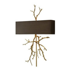Global Views Wall Sconces Houzz Global Views Twig Electrified Wall Sconce Br On With Bronze Shade
