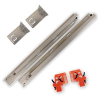 Soft Close, Under-mount, Full Extension Drawer Slide, 18"