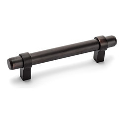 Cosmas - Cosmas 161-128ORB Oil Rubbed Bronze 5&rdquo; CTC (128mm) Euro Bar Pull - Cabinet And Drawer Handle Pulls