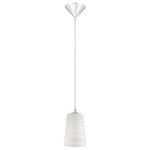 Eurofase - Eurofase 22969-019 Pendant Track Light 120 V Light - Shade Included.Pendant Track Light  Chrome White Glass *UL Approved: YES Energy Star Qualified: n/a ADA Certified: n/a  *Number of Lights: 1-*Wattage:40w A19 Medium Base bulb(s) *Bulb Included:No *Bulb Type:A19 Medium Base *Finish Type:Chrome
