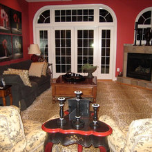 two sided fireplace