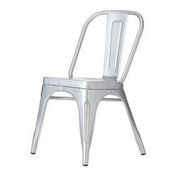 Garden Brushed Aluminum Side Chairs (Set of 2) - Dining Chairs
