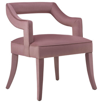 TOV Furniture Tiffany Pink Slub Velvet Chair