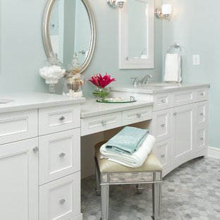 Double Vanity Makeup Area Houzz