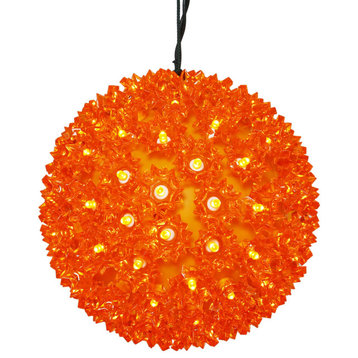 Vickerman x120808 7.5" Christmas Ornament With 100 Orange Wide Angle LED Lights