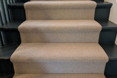 Inspiration for a transitional staircase remodel in Portland