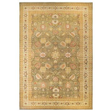 Mogul, One-of-a-Kind Hand-Knotted Area Rug Green, 12'0"x18'2"
