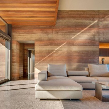 Rammed Earth High Performance House - Lakeside, Montana USA