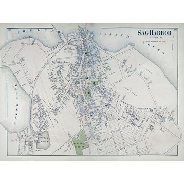 1873 Sag Harbor Suffolk Co map 18x24