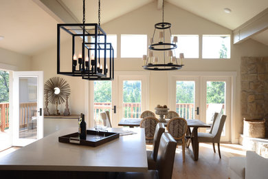 Photo of a transitional dining room in Sacramento.