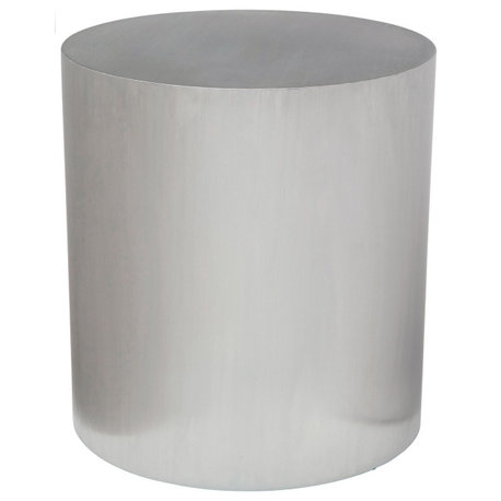 Nuevo Furniture Piston Side Table in Silver