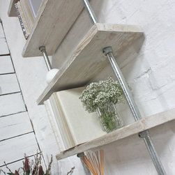 Robyn Adjustable Reclaimed Scaffolding Shelves - Bookcases