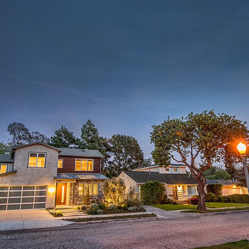 Front Exterior of Custom Home in Cheviot Hills, CA