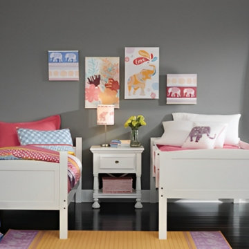 Twin over twin bunk kids bed