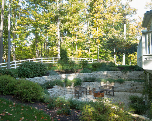 Best Two Tiered Backyard Design Ideas & Remodel Pictures ...