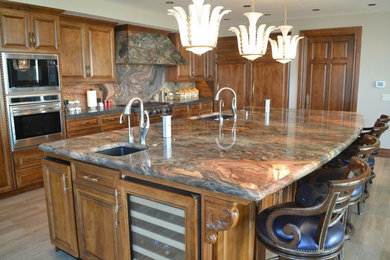 Example of a trendy kitchen design in Denver