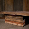 89" Long Arabella Dining Table Reclaimed Pine Wood Rustic Natural Rustic