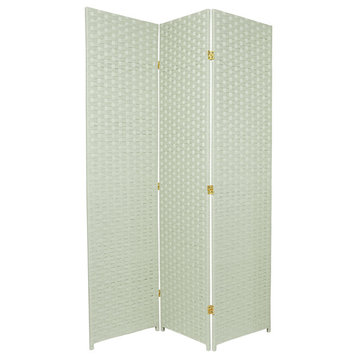 6' Tall Woven Fiber Room Divider, Special Edition, Seagrass, 3 Panel