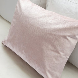 Kahlo Velvet Rosewater Cushion - Bed Pillows