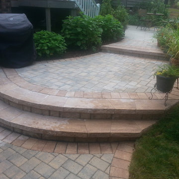 Two Tiered Patio Project Richmond VA.