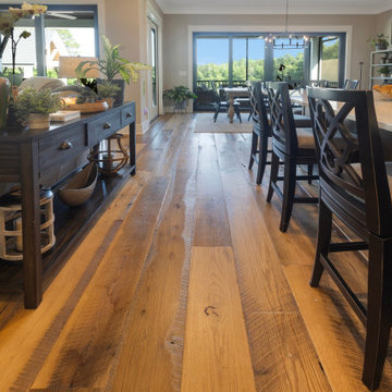 Original Face Skip Planed Reclaimed Oak Solid Plank Flooring