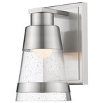 Z-Lite - Z-Lite 1922-1S-BN-LED Ethos - 4.7" 8W 1 LED Wall Sconce - Heady seedy glass brings an authenticity to the maEthos 4.7" 8W 1 LED  Brushed Nickel Seedy *UL Approved: YES Energy Star Qualified: n/a ADA Certified: n/a  *Number of Lights: Lamp: 1-*Wattage:8w LED bulb(s) *Bulb Included:Yes *Bulb Type:LED *Finish Type:Brushed Nickel