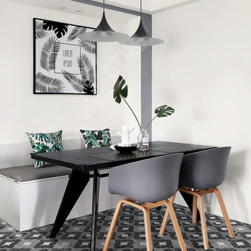 2″ Rubic Cube Pattern geometric triangle mosaic for kitchen floor
