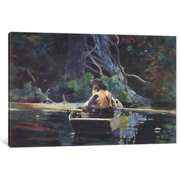 "The Adirondack Guide 1894" by Winslow Homer, Canvas Print, 26x18"