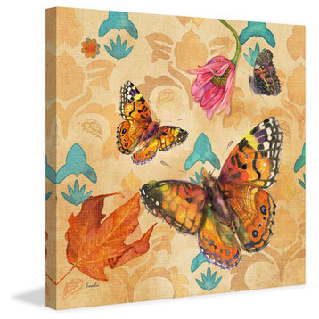 "Painted Lady Butterfly" Painting Print on Canvas by Evelia
