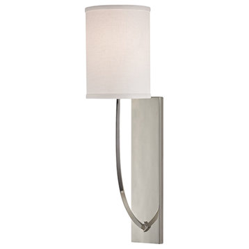 Hudson Valley Colton 1-Light Wall Sconce, Polished Nickel