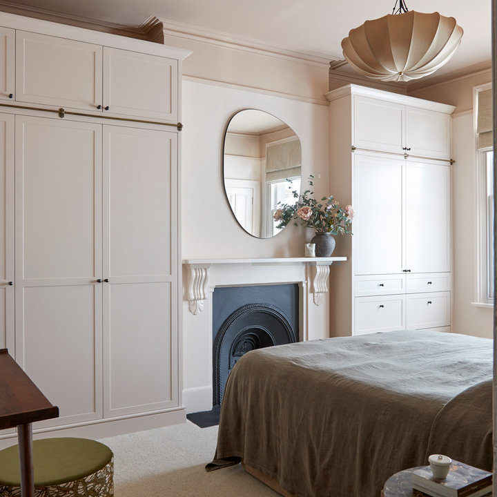 75 Beautiful Bedroom with a Chimney Breast Ideas and Designs - February ...