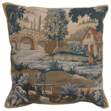 Paysage Flamand Moulin 1 Decorative Couch Pillow Cover