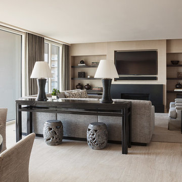 Transitional Living Room