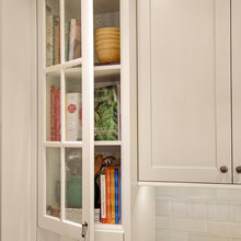 shelves in kitchen